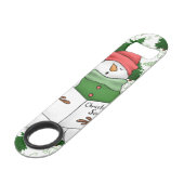 3 Snowman Caroler Speedflaschenöffner (Rückseite Schrägansicht)