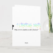 3 Snowmen - Grußkarte Feiertagskarte (Rückseite)