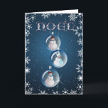 3 SNOWMEN-WEIHNACHTEN-VERZIERUNGEN durch SHARON Feiertagskarte<br><div class="desc">3 SNOWMEN-WEIHNACHTEN-VERZIERUNGEN u. SCHNEEFLOCKEN durch SHARON SHARPE</div>