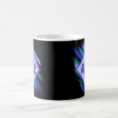 3 Soft Paint Strokes der Anfangsbuchstaben Monogra Kaffeetasse (Mittel)