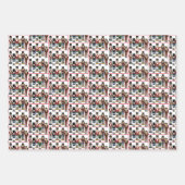 3 Soldier Nutcracker Weihnachtsname Geschenkpapier Set (Vorderseite 2)