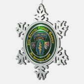 3. Sondereinsatzgruppe Schneeflocken Zinn-Ornament (Rechts)