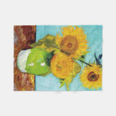 3 Sonnenblumen in einer Vase, Van Gogh Fleece Blan (Vorderseite (Horizontal))