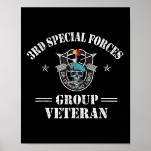 3. Special Forces Group Veteran 3. SFG-Gedenkstätt Poster