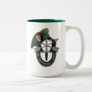 3. Spezialeinheiten Grüne Berets SFGA Fort Bragg Zweifarbige Tasse