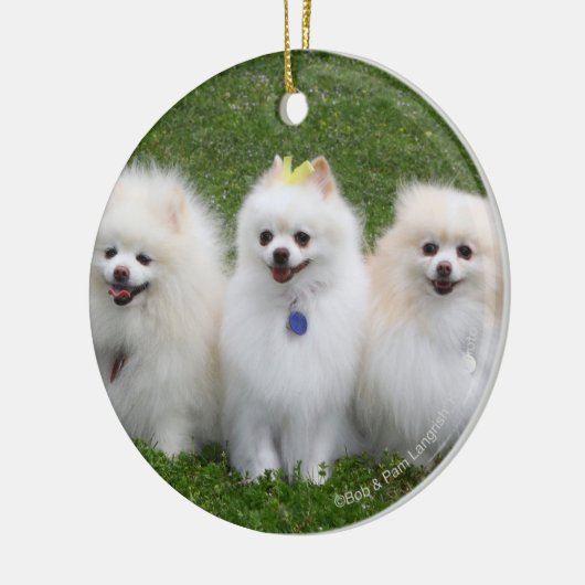 3 Spitz-Sitzen Keramikornament (Links)