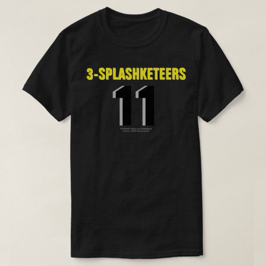 3-SPLASHKETEER: 11 T - Shirt (Design vorne)
