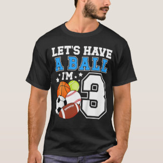3. SportgeburtstagsfeierDrei Jahre alter Junge Geb T-Shirt
