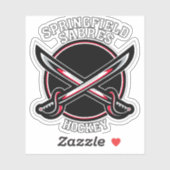3" Springfield Sabers Vinyl Sticker (Blatt)