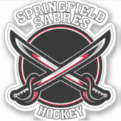 3" Springfield Sabers Vinyl Sticker (Vorderseite)