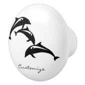 3 Sprungporpoises Thunder_Cove Keramikknauf (Rechts)