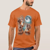 3 Squirrel Moon Howling Squirrel Head Funny for Me T-Shirt (Vorderseite)