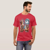 3 Squirrel Moon Howling Squirrel Head Funny for Me T-Shirt (Vorne ganz)