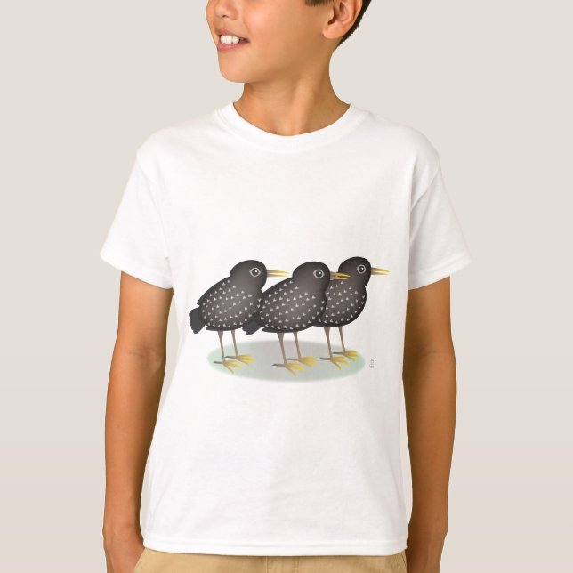 3 Starlings T-Shirt (Vorderseite)