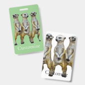 3 Stehend Meerkats Thunder_Cove Ausweis (Vorder- & Rückseite)