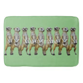 3 Stehend Meerkats Thunder_Cove Badematte (Vorderseite)