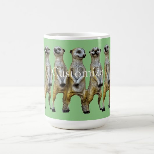 3 Stehend Meerkats Thunder_Cove Kaffeetasse (Mittel)