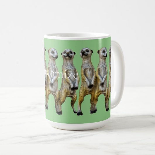 3 Stehend Meerkats Thunder_Cove Kaffeetasse (VorderseiteRechts)