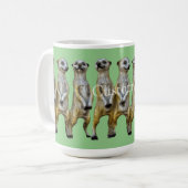 3 Stehend Meerkats Thunder_Cove Kaffeetasse (Vorderseite Links)