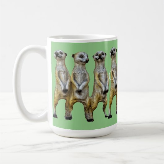 3 Stehend Meerkats Thunder_Cove Kaffeetasse (Links)