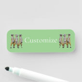 3 Stehend Meerkats Thunder_Cove Namensschild (Beispiel)