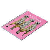 3 Stehend Meerkats Thunder_Cove Notizblock (Linke Seite)