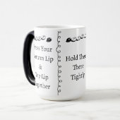 3 steps to Shut Up Funny Custom Text Verwandlungstasse (Vorderseite Links)