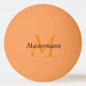 3 Sterne personalisiert mit Monogramm Tischtennisball (Vorderseite)