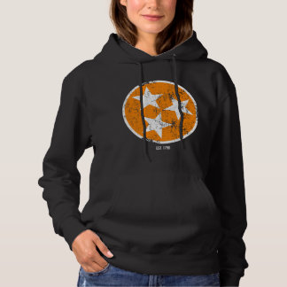 3-Sterne-TN-Flagge Orange & White Tennessee-Staats Hoodie