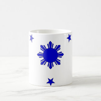 3 Sterne u. ein Sun Kaffeetasse