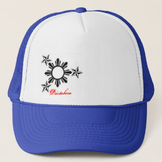 3 Sterne und eine Sun-Kappe Truckerkappe