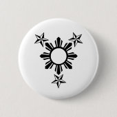 3 Sterne und Sun Button (Vorderseite)
