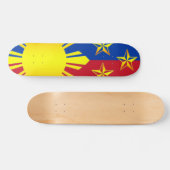 3 Sterne und Sun Philippinen (Skateboard) Skateboard (Horizontal)