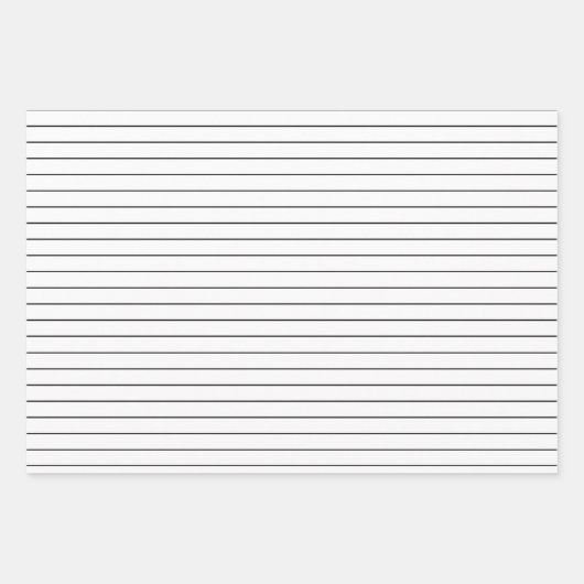 3 Stil: Black & White Strips Party oder Weihnachte Geschenkpapier Set (Vorderseite 2)