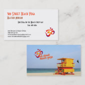 3. Straßen-Strand-Yoga Visitenkarte (Vorne/Hinten)