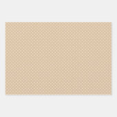 3 Stück Chic Set Schwarz, Grau, Creme & Tan Geschenkpapier Set (Vorderseite 3)