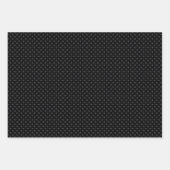 3 Stück Chic Set Schwarz, Grau, Creme & Tan Geschenkpapier Set (Vorderseite)