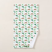 3 Stück Handtuch Set für junge Dinosaurier (Handtuch)