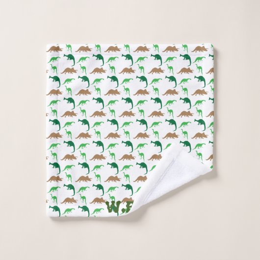 3 Stück Handtuch Set für junge Dinosaurier (Waschlappen)