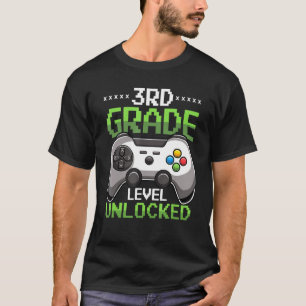 3. Stufe Unabgeschlossen bis Videospiel der Schule T-Shirt