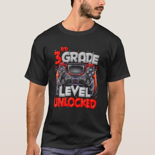 3. Stufe - Ungebunden an den Gamer 2022 der Schule T-Shirt (Vorderseite)