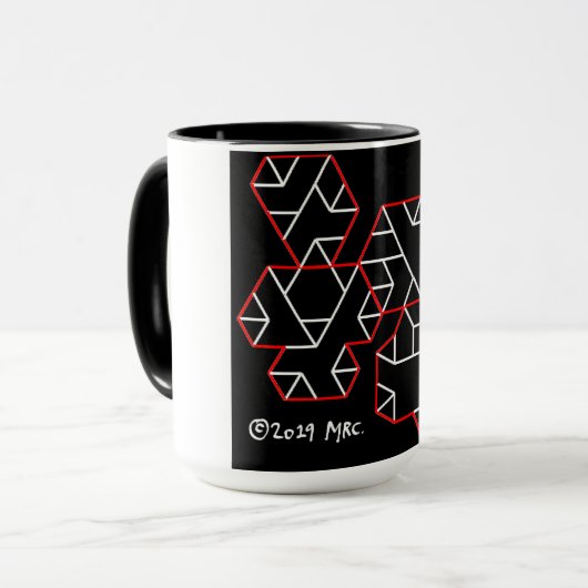 3. Stufe Vertices Geek Tasse Black (Vorderseite Links)