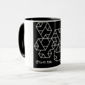 3. Stufe Vertices Geek Tasse Black (Vorderseite Links)
