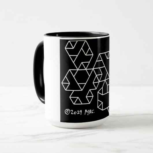 3. Stufe Vertices Geek Tasse Black (Vorderseite Links)