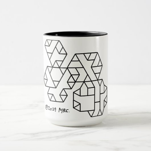 3. Stufe Vertices Geek Tasse White (Zentrum)