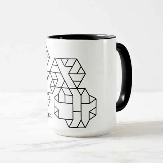 3. Stufe Vertices Geek Tasse White (VorderseiteRechts)