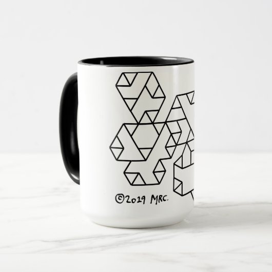 3. Stufe Vertices Geek Tasse White (Vorderseite Links)