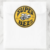 3" Super Bees decal Runder Aufkleber (Tasche)