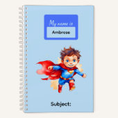 3 Superhelden Kinder Jungen Schreibwaren Schüler Notizblock (Vorderseite)