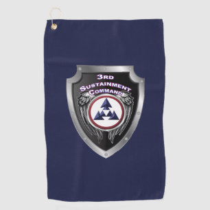 3. "Sustainability Command" (Expeditionary) Schild Golfhandtuch